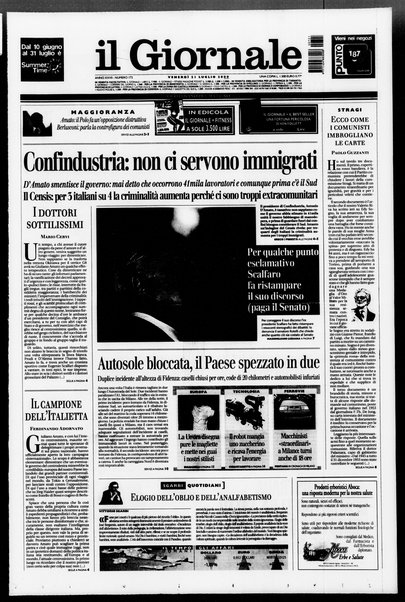 Il giornale : quotidiano del mattino